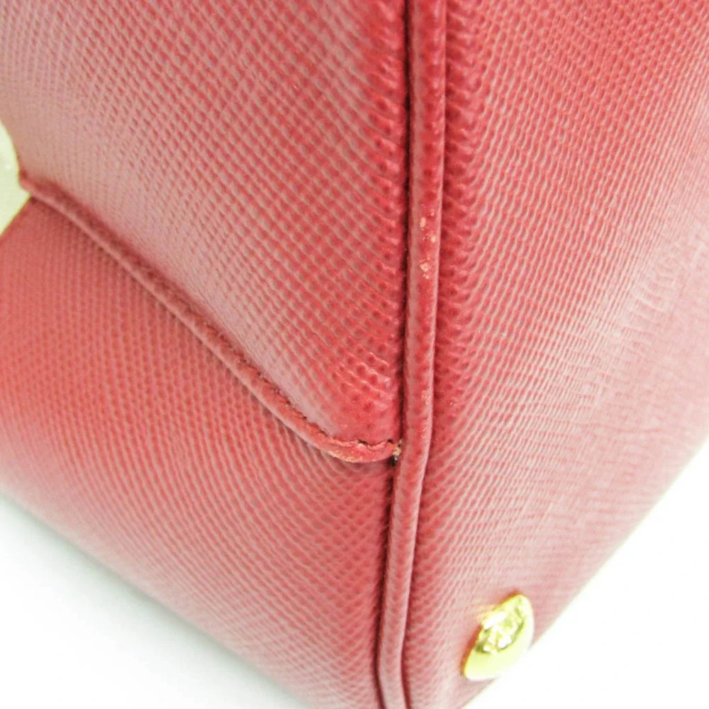 PRADA Cream Leather Shoulder Bag